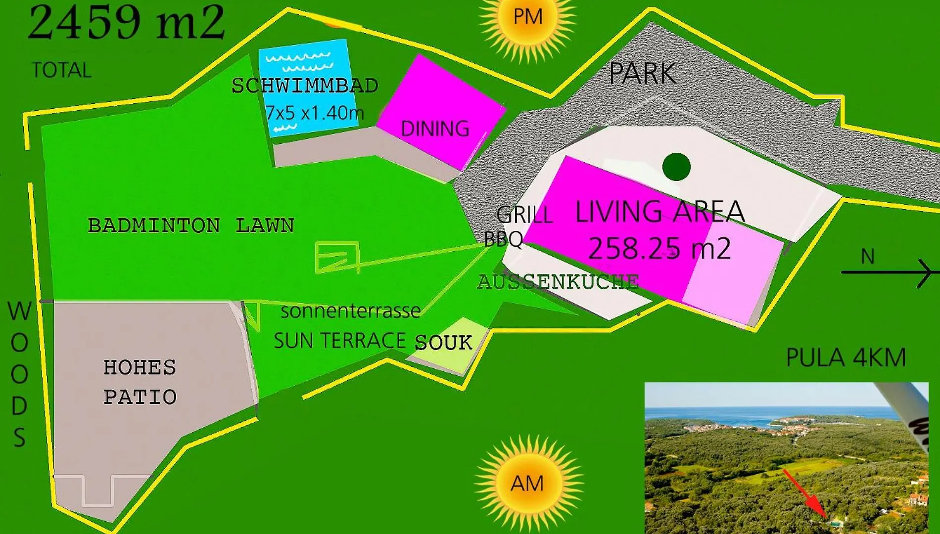 Holiday House Cave Romana 풀라 0*,  크로아티아